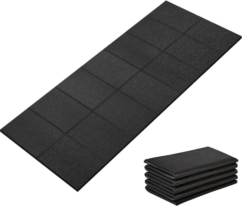 WERCHO Treadmill Mat 68"x24", Foldable Walking Pad Mat for Carpet Hardwood Floors 4mm Heavy-Duty Exercise Equipment Mat for Treadmil Pad,Spin Bike, Elliptical Trainer, Home, Gym - Image 1
